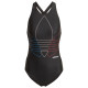 Adidas Γυναικείο ολόσωμο μαγιό Adicolor Primeblue Tricolor Trefoil Swimsuit